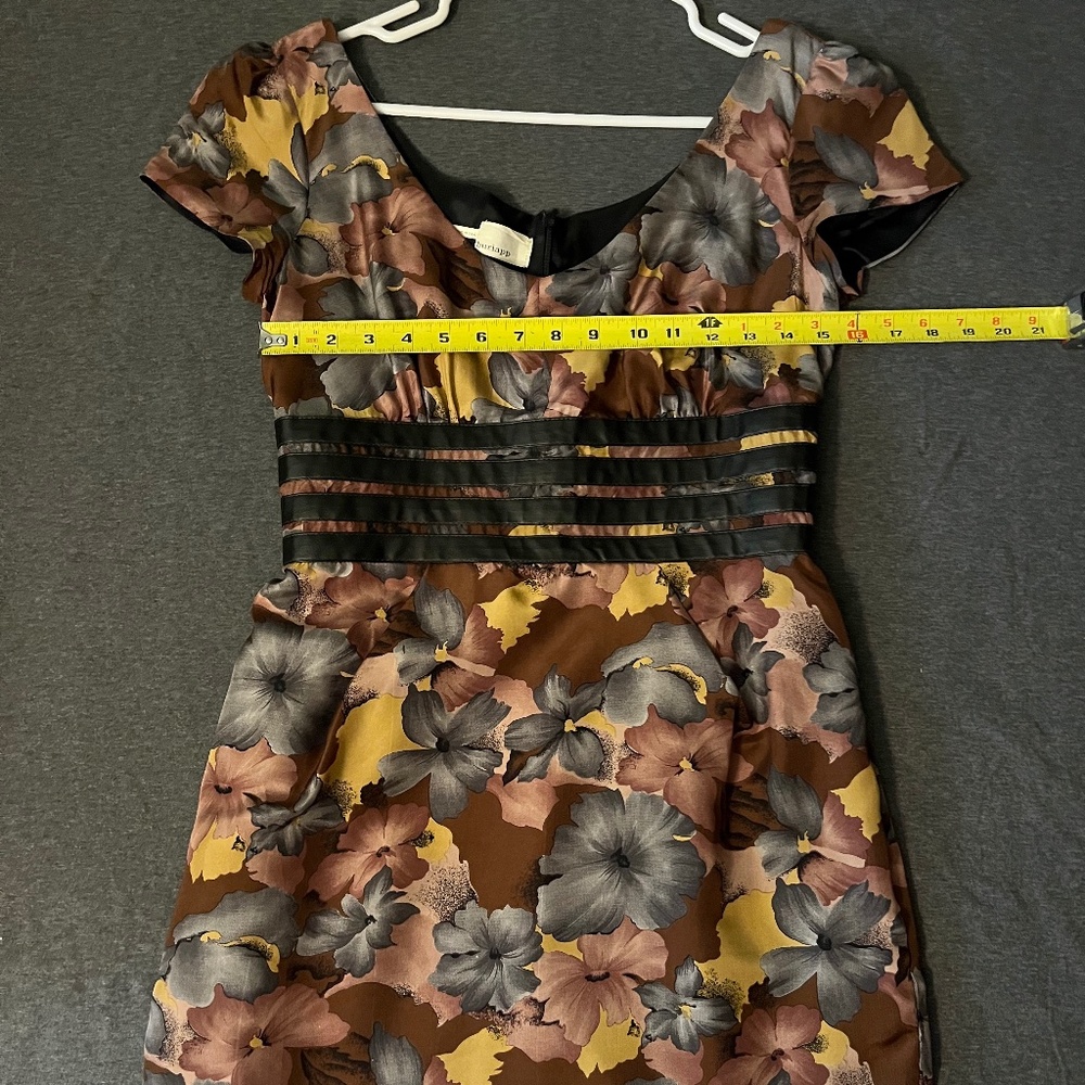 Burlapp Silk/Leather Dress (M)